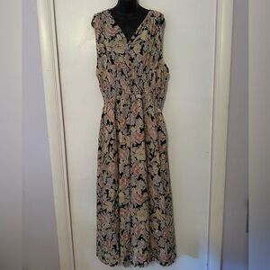 Black Tape 2X Floral Sleeveless Jumpsuit – NWT